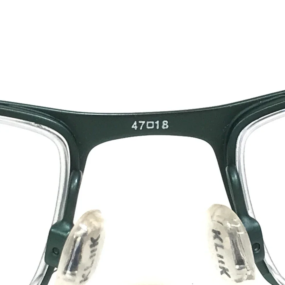 KLiiK Eyeglasses Frames 428 422 Brown Matte Green Rectangular Full Rim 47-16-135